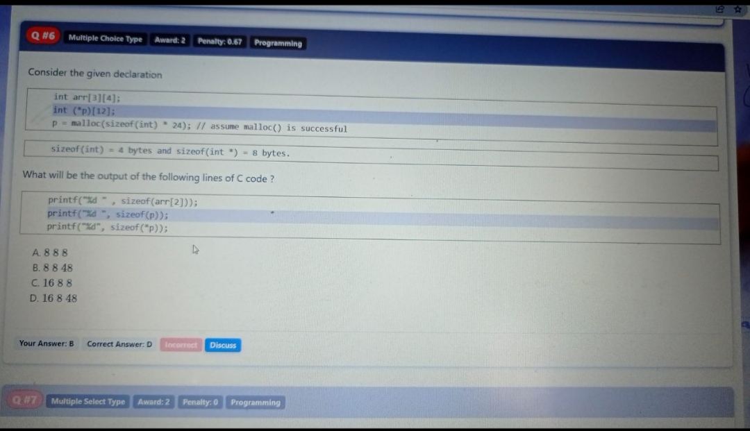Programming in c programming 2024 test series
