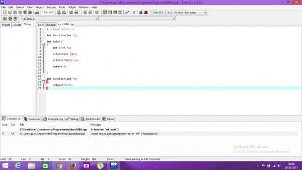 Programming in C: Let us c ch 9 [B] d