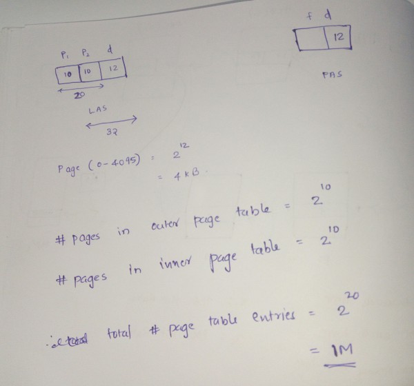 (Solved) A comrjuter has 32bit virtual addresses and 4KB pages. The