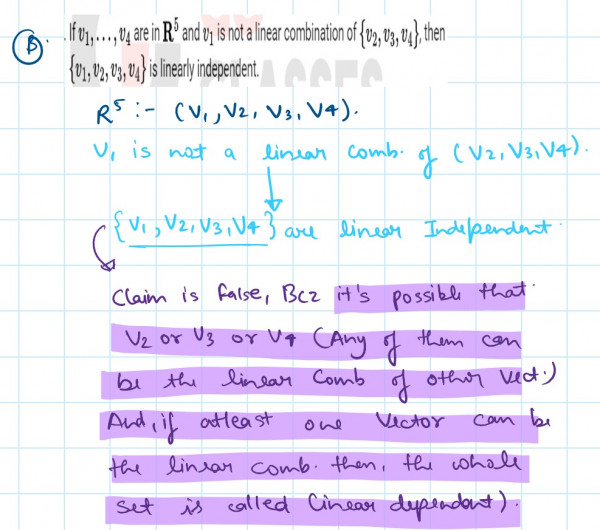 Linear Algebra GO Classes CS/DA 2025 Weekly Quiz 3 Fundamental