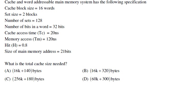 CO and Architecture cache size