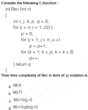 Time Complexity Gate Overflow