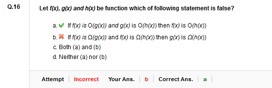 Let F X G X And H X Be Function Which Of Following Statement Is False Gate Overflow
