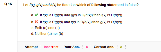 Given Two Positive Functions F N And G N If F N G N C For Some Constant C 0 Which Of The Stmts Are True Gate Overflow