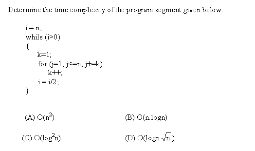 Algorithms: Finding Time complexity