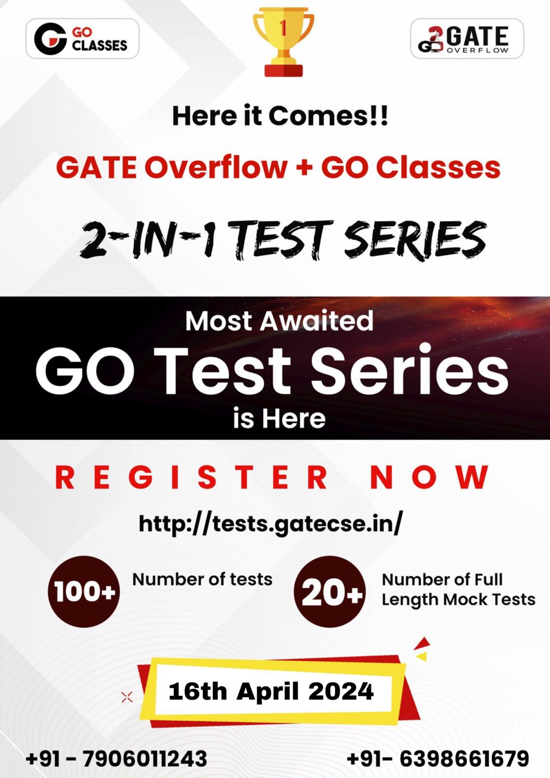 GATE Overflow and GO Classes Test Series GATE CSE 2025 / GATE