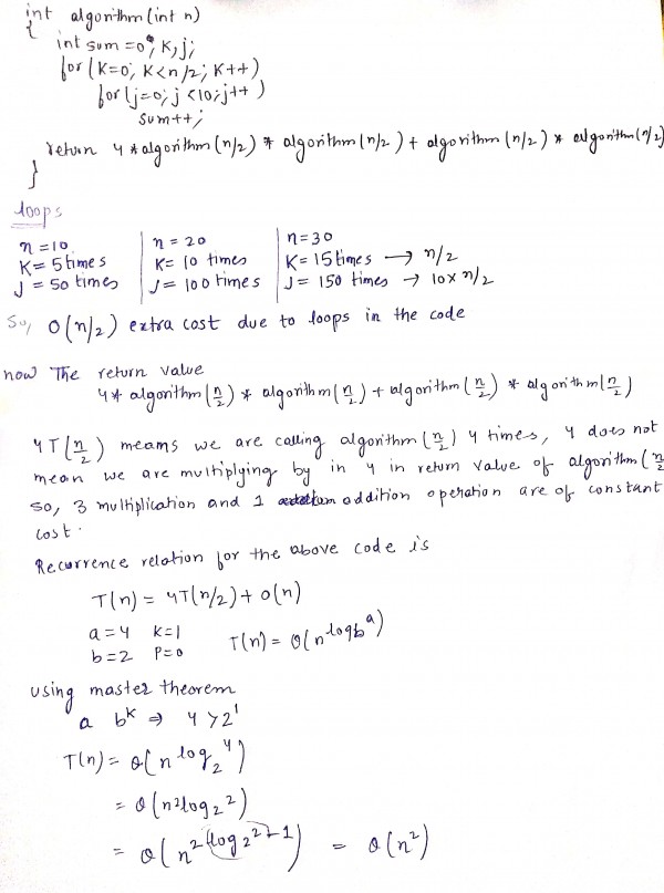 Algorithms: Time complexity